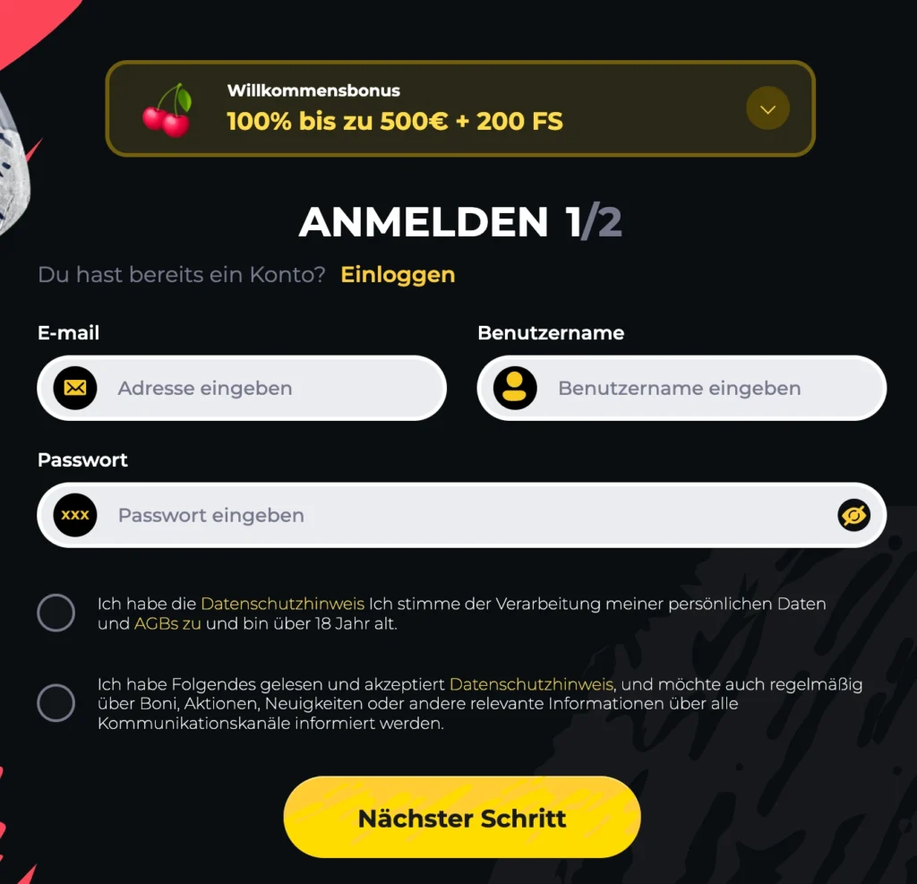 Boomerang casino Anmelden
